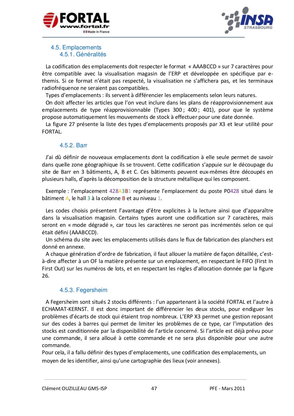 Rapport pfe