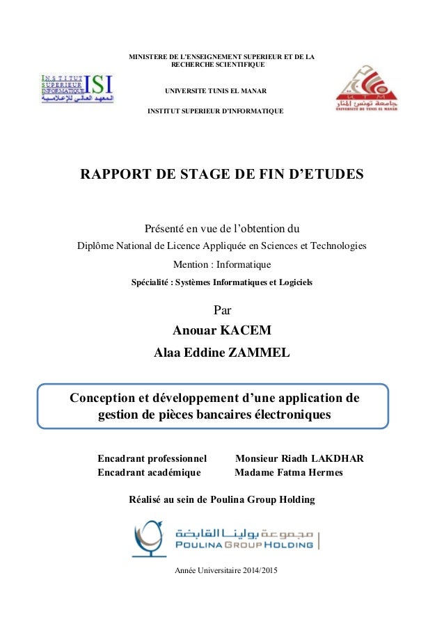 exemple rapport de stage banque biat