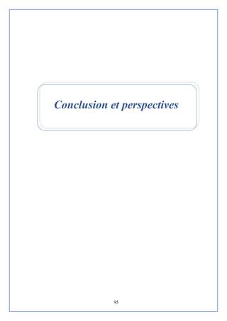 95
Conclusion et perspectives
 