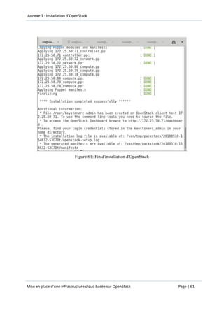Mise en place d'une infrastructure basée sur OpenStack | PDF