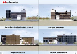 2-Les façades
Façade principale (Sud-ouest) Façade Nord-est
Façade Sud-est Façade Nord-ouest 137
136
 