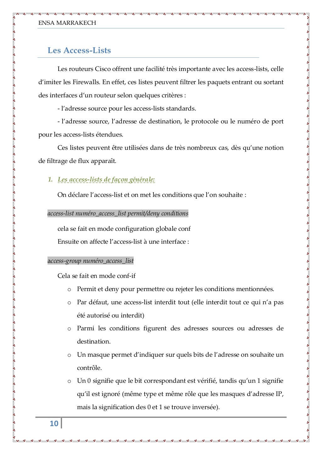Rapport projet