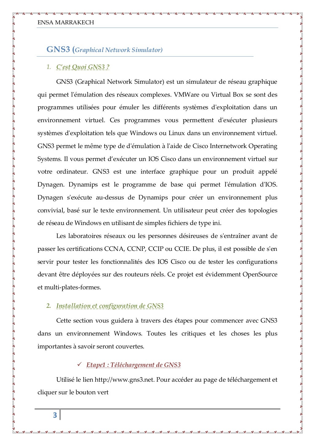 Rapport projet