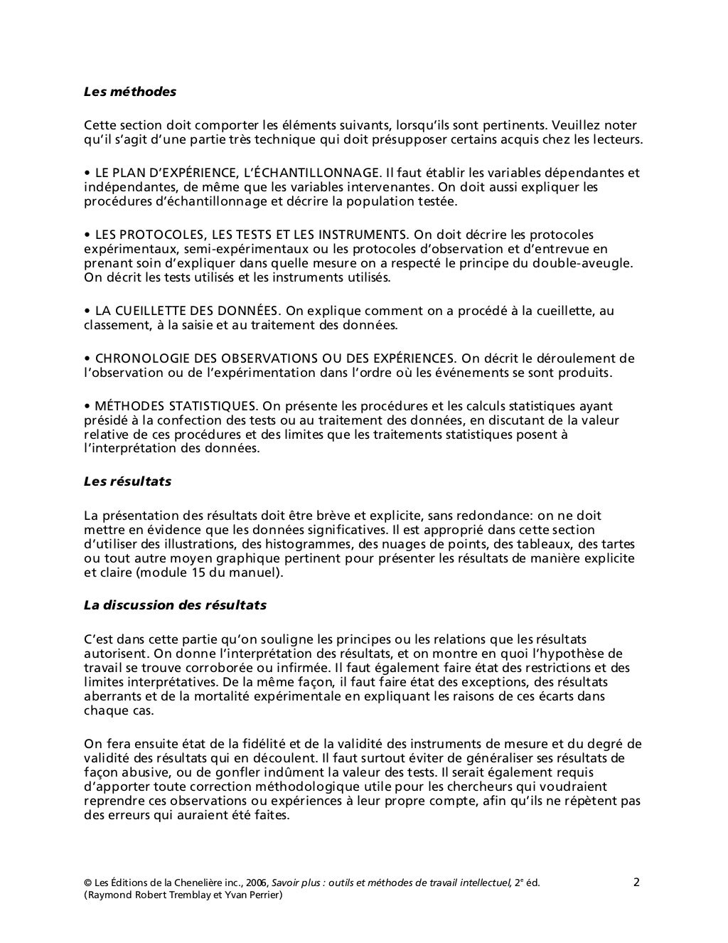 Rapport recherche