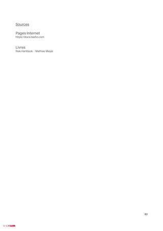 Sources
Pages Internet
https://docs.basho.com
Livres
Riak Hanbook – Mathias Meyer
63
 