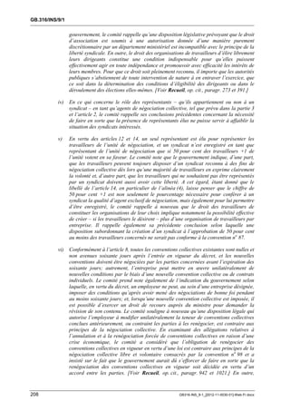 OIT : Rapports du Comité de la liberté Syndicale