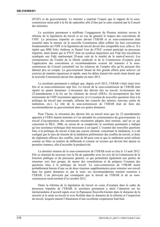 OIT : Rapports du Comité de la liberté Syndicale