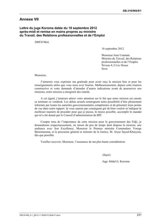 OIT : Rapports du Comité de la liberté Syndicale