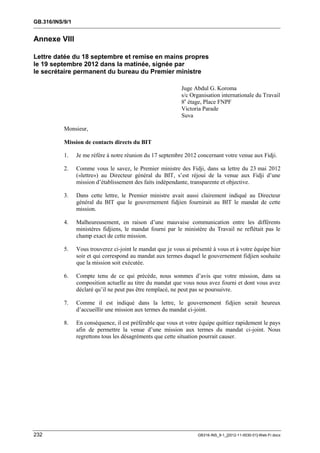 OIT : Rapports du Comité de la liberté Syndicale