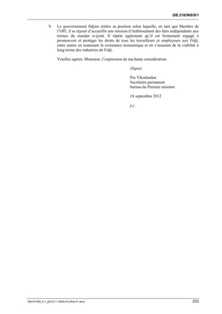 OIT : Rapports du Comité de la liberté Syndicale
