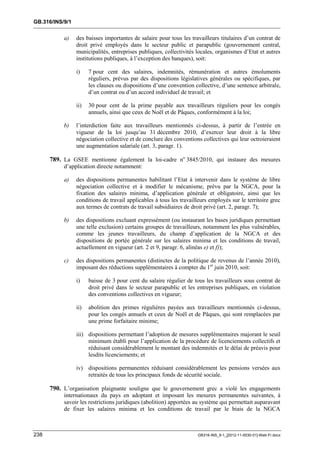 OIT : Rapports du Comité de la liberté Syndicale