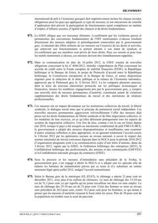 OIT : Rapports du Comité de la liberté Syndicale