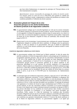 OIT : Rapports du Comité de la liberté Syndicale