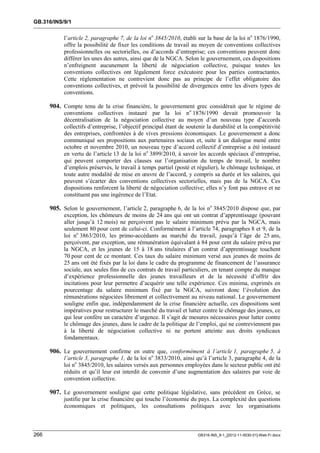 OIT : Rapports du Comité de la liberté Syndicale