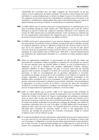 OIT : Rapports du Comité de la liberté Syndicale