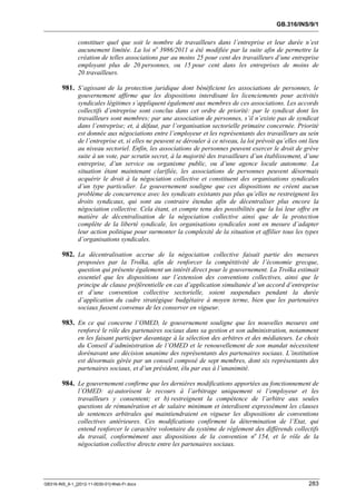 OIT : Rapports du Comité de la liberté Syndicale