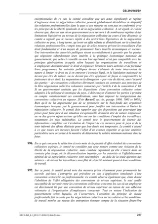 OIT : Rapports du Comité de la liberté Syndicale