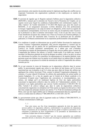 OIT : Rapports du Comité de la liberté Syndicale