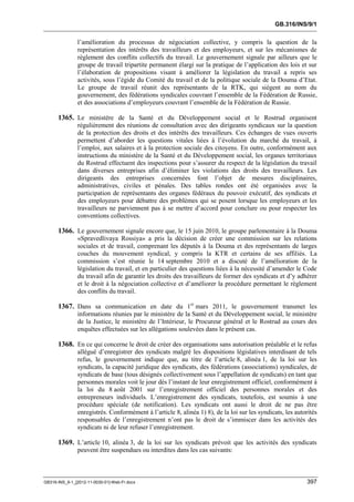 OIT : Rapports du Comité de la liberté Syndicale