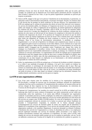 OIT : Rapports du Comité de la liberté Syndicale