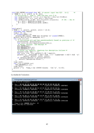 Le résultat de l’exécution :




                               47
 