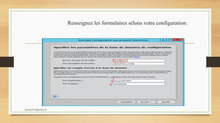 Renseignez les formulaires sélons votre configuration:
kparmel123@gmail.com
 