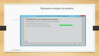 Sharepoint configure les produits:
kparmel123@gmail.com
 