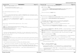 18 jun 03 17:55 instrument.c Page 3/13 
for(j=0; j<NB_FICHIERS; j++) 
{ 
occurencesInstStatiques[i][j]=0; 
occurencesInutileInstStatiques[i][j]=0; 
} 
} 
void remonterArbre(instruction *inst) 
{ 
int i; 
/* Si on n’a pas encore parcouru l’arbre de dépendance de l’instuction inst, 
on le parcours pour pour positionner les flag d’utilité utiliteInst[inst−>n 
umeroDynamique] */ 
if(utiliteInst[inst−>numeroDynamique]!=UTILE) 
{ 
utiliteInst[inst−>numeroDynamique] = UTILE; 
for(i=0; inst−>origineOperandes[i]!=NULL; i++) remonterArbre(inst−>origineOp 
erandes[i]); 
} 
} 
insert(float *tableauInstStatiqueInutiles, float valeur) 
{ 
int i,j,k; 
for(i=0; tableauInstStatiqueInutiles[i]>valeur; i++); 
for(k=cptInstStatiquesTraitees; k!=i; k−−) tableauInstStatiqueInutiles[k]=tabl 
eauInstStatiqueInutiles[k−1]; 
tableauInstStatiqueInutiles[i] = valeur; 
cptInstStatiquesTraitees++; 
} 
/* Fonction de debug permettant d’afficher la liste chainée des instructions, 
la table des registres et enfin le pourcentage d’instructions utile et inutil 
es */ 
void afficherSdd(void) 
{ 
instruction *i; 
elementMemoire *a; 
int j,k,cptUtile=0,cptInutile=0,cptNop=0,cptInstStatique=0,cptInstStatiqueOccu 
rencesInutile=0, 
cptLoadInutile=0,cptLoad=0,cptStoreInutile=0,cptStore=0,cptMortes=0,nbTotalIns 
tructions; 
unsigned int instInutileArtificiel; 
float tableauInstStatiqueInutiles[MAX_INST_STATIQUES_TOTAL]; 
/* Définition du fichier contenant la trace (numéro) des instructions inutiles 
) */ 
FILE *traceInstructionsInutiles = fopen(TRACE_INSTRUCTIONS_INUTILES,"w"); 
FILE *traceInstructionsStatiquesInutiles = fopen(TRACE_INSTRUCTIONS_STATIQUES_ 
INUTILES,"w"); 
FILE *fichierEvolutionQtValeursMortes = fopen(TRACE_VALEURS_MORTES,"w"); 
FILE *fichierDot; 
if(GENERER_FICHIER_DOT) 
{ 
18 jun 03 17:55 instrument.c Page 4/13 
fichierDot = fopen(FICHIER_TRACE_DOT,"w"); 
if(fichierDot==NULL) 
{ 
fprintf(stderr,"Problème lors de l’ouverture du fichier ""FICHIER_TRACE_DOT"" "); 
fprintf(stderr,"(fonction afficherSdd dans le fichier instrument.c)n"); 
exit(11); 
} 
fprintf(fichierDot,"digraph G {n"); 
} 
if(traceInstructionsInutiles==NULL) 
{ 
fprintf(stderr,"Problème lors de l’ouverture du fichier ""TRACE_INSTRUCTIONS_INUTILES"" " 
); 
fprintf(stderr,"(fonction afficherSdd dans le fichier instrument.c)n"); 
exit(11); 
} 
/* Affichage des dépendances entre les instructions dynamiques 
(stockées dans la liste chainée d’instructions dynamiques) */ 
for(i=instCourante; i!=NULL; i=i−>precedent) 
{ 
if(GENERER_FICHIER_DOT && utiliteInst[i−>numeroDynamique]!=NOP) 
{ 
if(utiliteInst[i−>numeroDynamique]==INUTILE) 
fprintf(fichierDot,"t%d [color=".0 .0 .8",fontcolor=".0 .0 .8"];n", i−>numeroDynamiq 
ue); 
} 
fprintf(stdout,"I.Dynamic %dt−− I.Static %dt−− File %d",i−>numeroDynamique,i−>numeroS 
tatique,i−>numeroFichier); 
if(utiliteInst[i−>numeroDynamique]==UTILE) fprintf(stdout,"t−− utile"); 
else if(utiliteInst[i−>numeroDynamique]==INUTILE) fprintf(stdout,"t−− INUTILE 
"); 
else if(utiliteInst[i−>numeroDynamique]==NOP) fprintf(stdout,"t−− nop"); 
if(i−>origineOperandes[0]!=NULL) 
{ 
fprintf(stdout,"t−− Dépend de %d",(i−>origineOperandes[0])−>numeroDynamique) 
; 
if(GENERER_FICHIER_DOT && utiliteInst[i−>numeroDynamique]!=NOP) 
{ 
fprintf(fichierDot,"t%d −> %d", i−>numeroDynamique, (i−>origineOperandes 
[0])−>numeroDynamique); 
if(utiliteInst[i−>numeroDynamique]==INUTILE) fprintf(fichierDot," [color=". 
0 .0 .8"]"); 
fprintf(fichierDot,";n"); 
} 
} 
for(j=1; j<MAX_NB_OPERANDES; j++) 
if(i−>origineOperandes[j]!=NULL) 
{ 
fprintf(stdout,",%d",(i−>origineOperandes[j])−>numeroDynamique); 
if(GENERER_FICHIER_DOT && utiliteInst[i−>numeroDynamique]!=NOP) 
{ 
fprintf(fichierDot,"t%d −> %d", i−>numeroDynamique, (i−>origineOperand 
es[j])−>numeroDynamique); 
if(utiliteInst[i−>numeroDynamique]==INUTILE) fprintf(fichierDot," [color 
=".0 .0 .8"]"); 
fprintf(fichierDot,";n"); 
Imprimé par Benjamin Vidal 
mercredi 18 juin 2003 instrument.c 16/37 
 