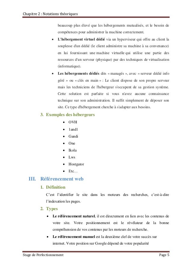 Rapport de stage de perfectionnement  Mahmoudi Mohamed Amine