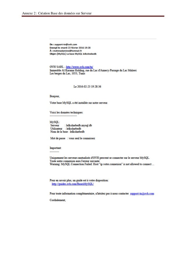 Rapport de stage de perfectionnement  Mahmoudi Mohamed Amine