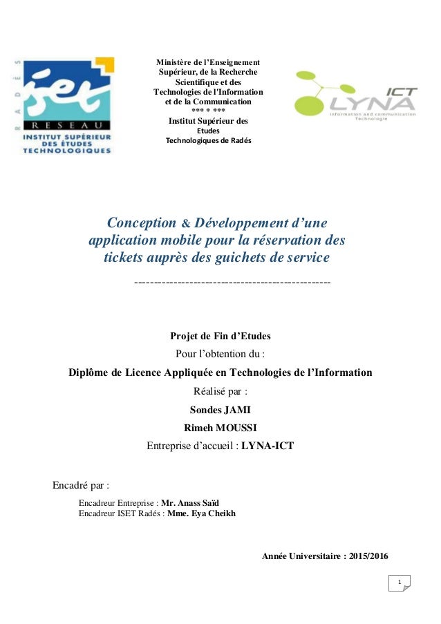 Exemple Page De Garde Rapport De Stage Pdf