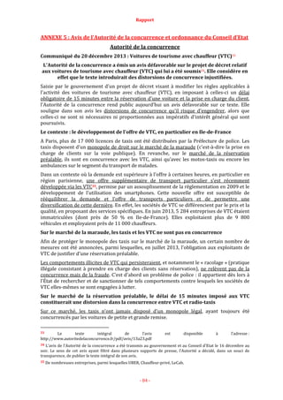 Rapport Thomas Thévenoud suite à la médiation Taxis et VTC avril 2014