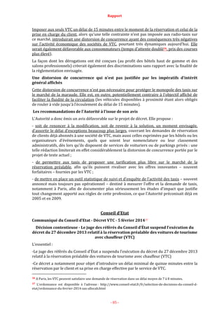 Rapport Thomas Thévenoud suite à la médiation Taxis et VTC avril 2014
