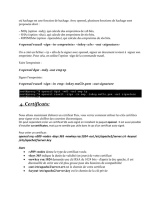 Rapport  tp  openssl
