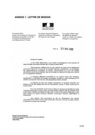 ANNEXE 1 : LETTRE DE MISSION




                               27/28
 