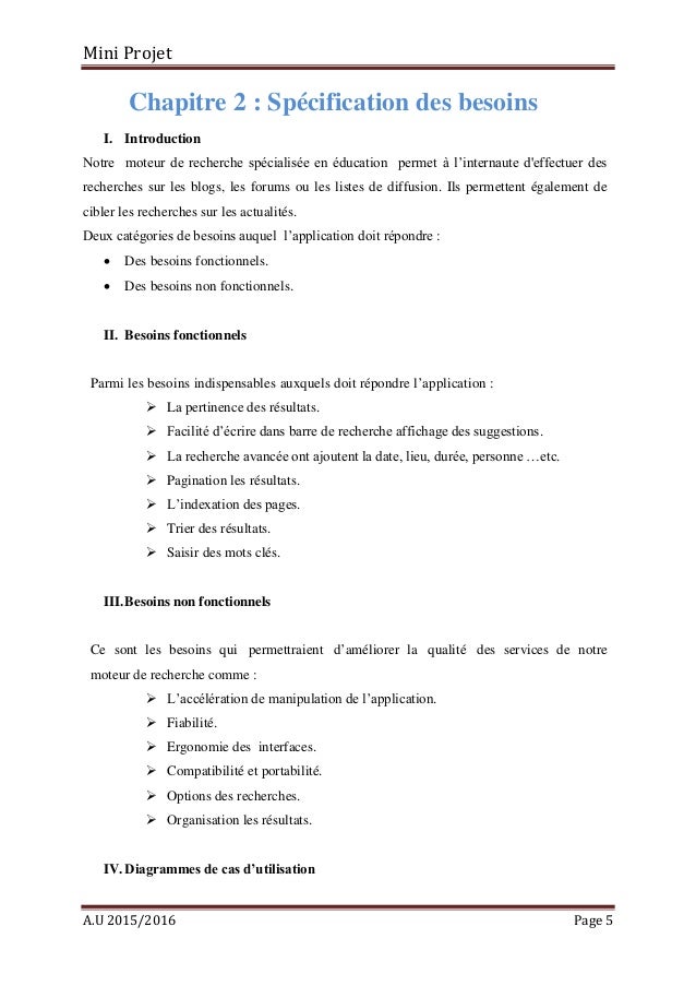 Rapport Mini Projet  élaborer un moteur de Recherche spécialisé en E…