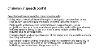 RAPPOTTEURS REPORT FROM PROCEEDINGS OF - THE 10th ESADA conference