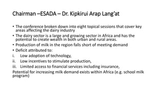 RAPPOTTEURS REPORT FROM PROCEEDINGS OF - THE 10th ESADA conference