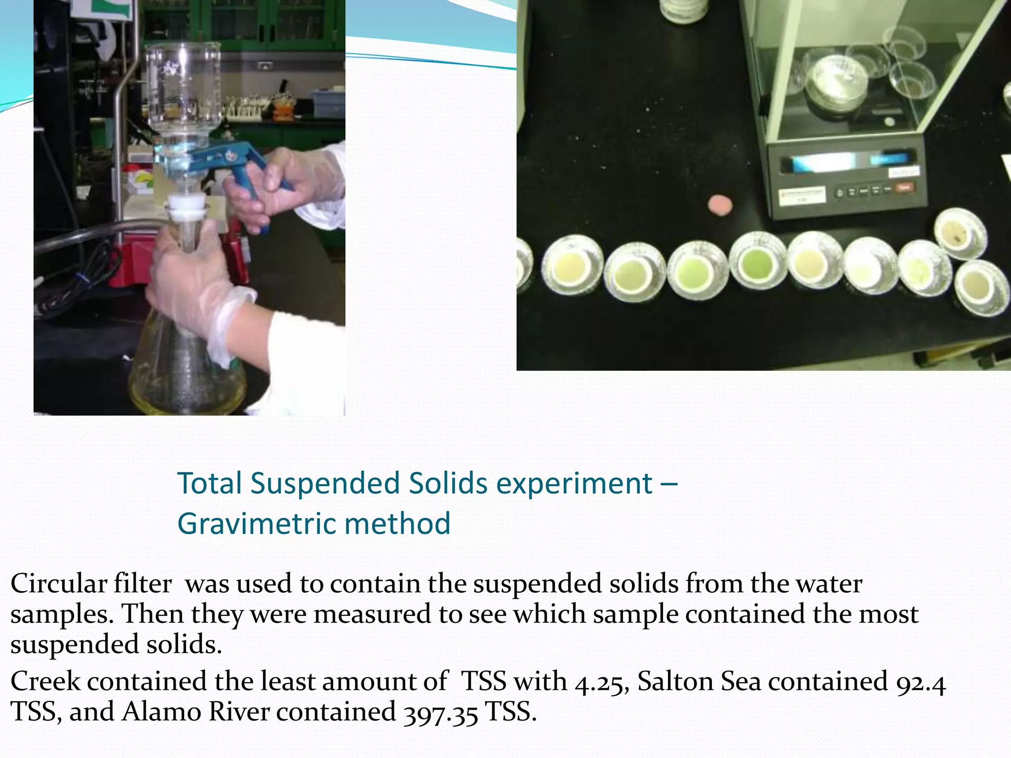   High concentration of phosphate in Alamo River may be due to the fertilizer used by the farm land nearby.