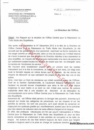 Sénégal - Rapports du Commissaire Keïta : Ce qu’il transmettait aux autorités dès le 13 Février.
