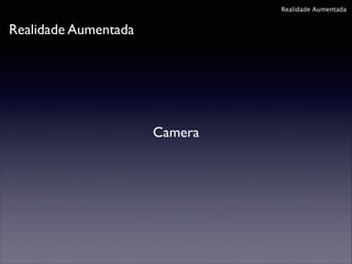 Realidade Aumentada

Realidade Aumentada

Camera

 