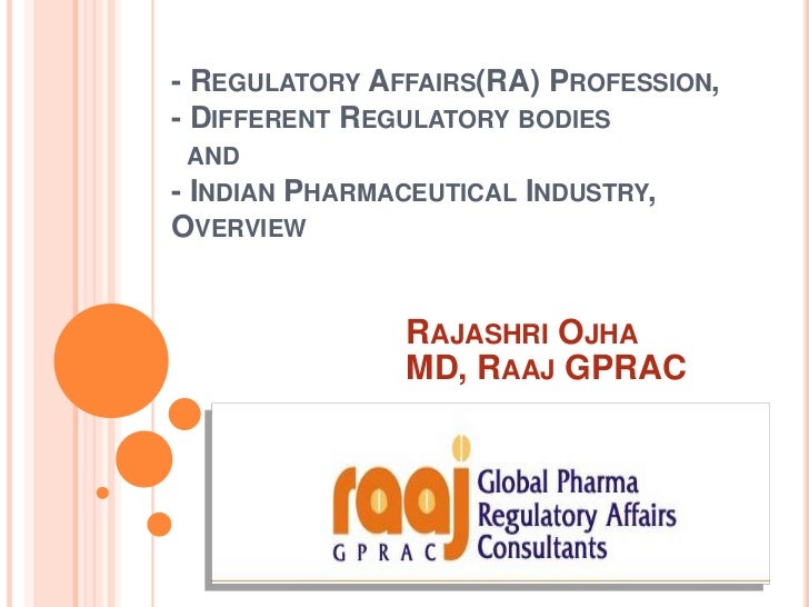 Ra profession diff ra bodies indian pharma scenario_31st oct2010