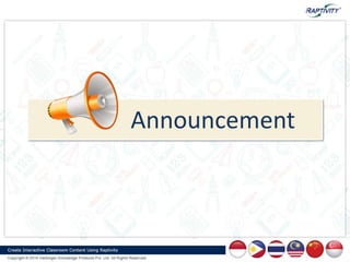 Announcement
 