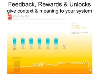 Feedback, Rewards & Unlocksgive context & meaning to your system