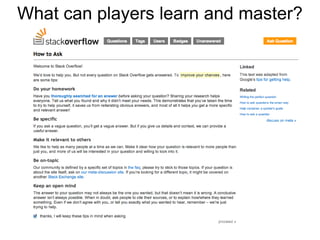 What can players learn and master?
