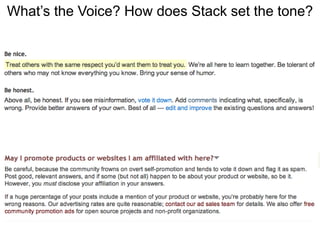 What’s the Voice? How does Stack set the tone?