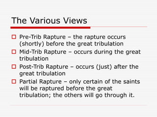 Different Rapture Views Rapture 1.ppt