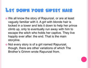 Rapunzel 2024 short story