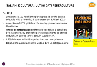 Ldb S.P.A. 13-06-2014 martinoni - fundraising per la cultura e  l'archeologia