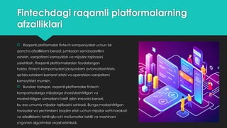 Raqamli Platformalar Taxlili Va Ishlatilishj Pptx
